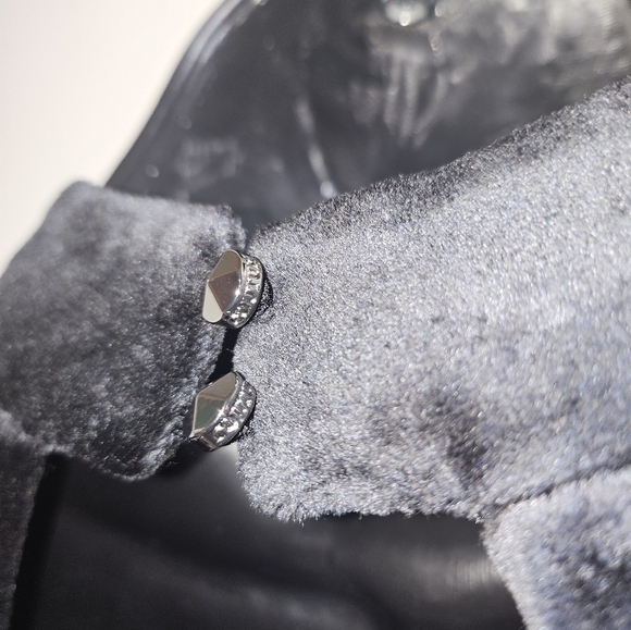 NWT Juicy Couture Babydoll Dress Open Back Velour Black Small - Picture 7 of 10